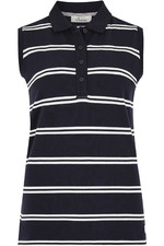 2021 Dubarry Womens Mohill Sleeveless Polo T-shirt 4017 - Navy